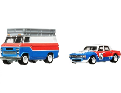 Hot Wheels '70 Rover P6 Group 2 & HW Rally Hauler (1:64)