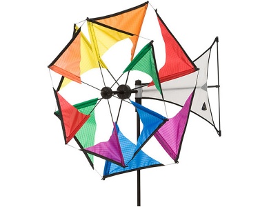 HQ Invento Windspiele Windmühle Mini Duett Rainbow (42x102cm)