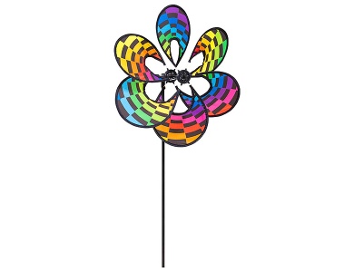 Windrad Paradise Flower Rainbow Checker