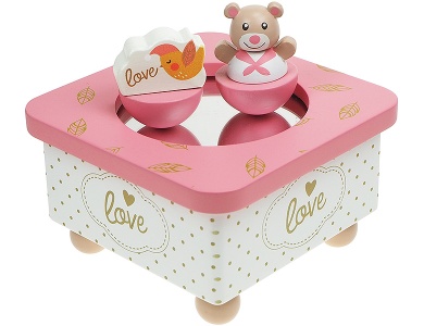 Musikdose Golden Bär Pink