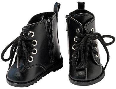 I'm a Girly Schwarze Lederschuhe