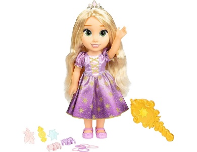 Singende Rapunzel mit leuchtenden Haare