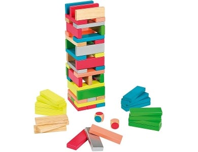 Holzturm-Geschicklichkeitsspiel