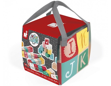 Bausteine Holz mit Spieltasche 40Teile
