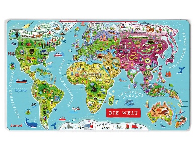 Magnetpuzzle Weltkarte