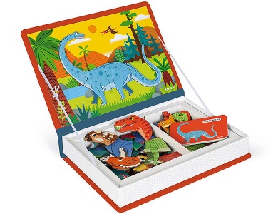 Janod Spiele Magnetbuch Dinosaurier
