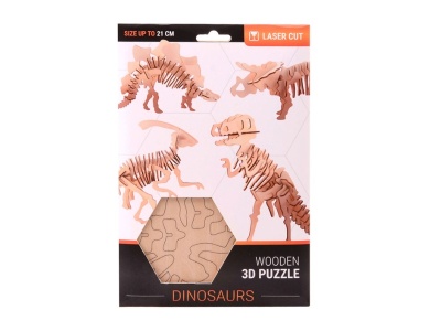 Johntoy Holzbausatz Dinosaurier 3D