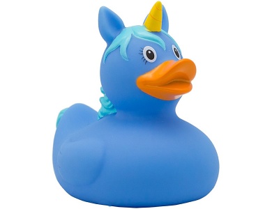 Badeente Einhorn Hellblau