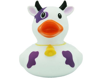 Badeente Kuh Lila