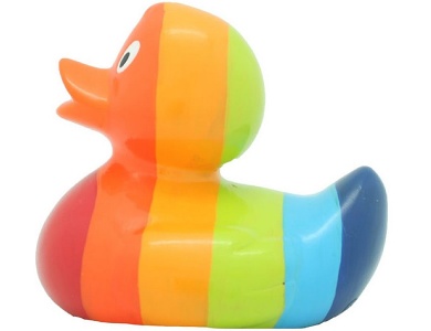 Badeente Regenbogen