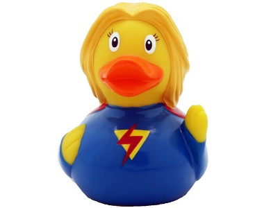 Badeente Superfrau
