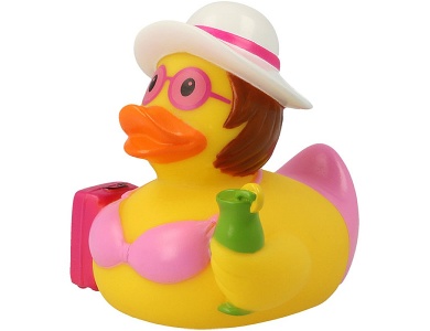 Badeente Urlauberin