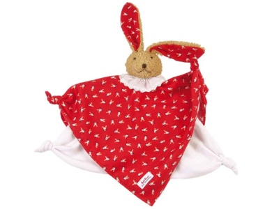 Klassik Schmusetuch Hase Rot 46cm