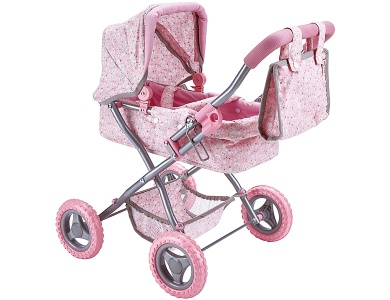 Puppenwagen Einhornmotiv