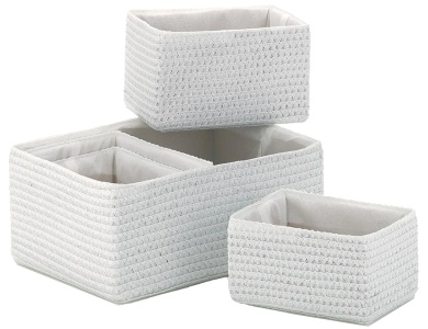 Kela Aufbewahrungskorb Rimossa Weiss (5Teile)