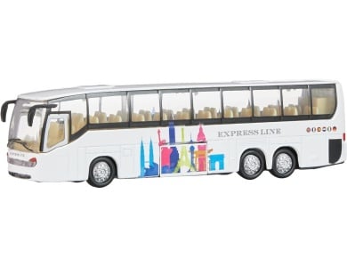 Kids Globe Druckguss-Bus mit Licht und Sound, 19 cm
