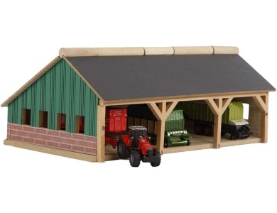 Kids Globe Landwirtschaftlicher Schuppen 3 Abteile Klein, 1:87