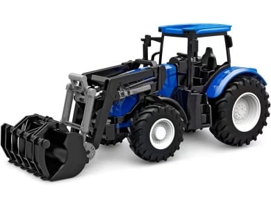 Kids Globe Traktor mit Frontlader  Blau