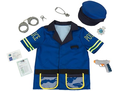 Polizeikostüm mit Zubehör