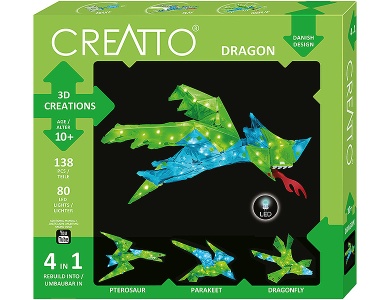 Leuchtender 3D-Drache