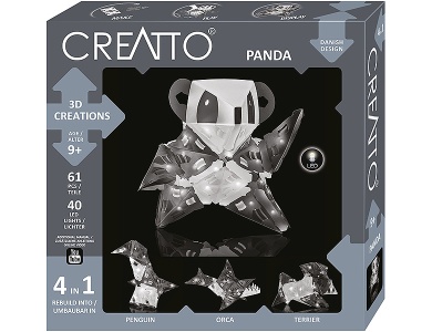Leuchtender 3D-Panda