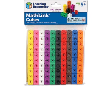 Learning Resources Mathlink-Steckwrfel (100Teile)