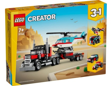 LEGO Tieflader mit Hubschrauber (31146)