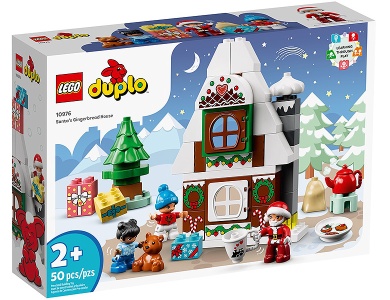 Lebkuchenhaus mit Weihnachtsmann 10976