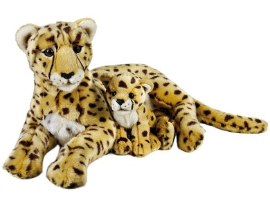 Gepard mit Baby 50cm