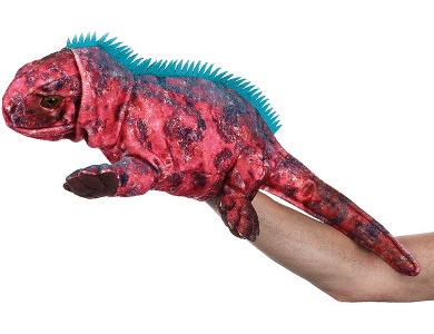 Handpuppe Leguan