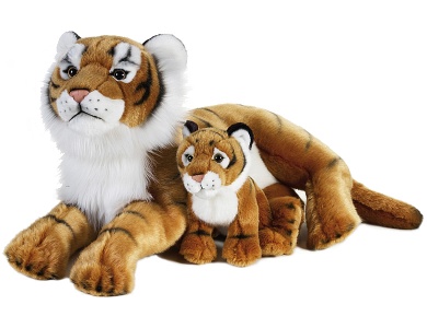 Tiger mit Baby 48cm