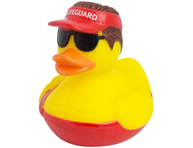 Lilalu Badeente Rettungsschwimmer