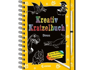 Kreativ-Kratzelbuch: Dinos