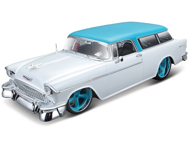 Chevrolet Nomad 1955 Weiss/Blau