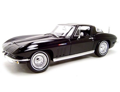 Maisto Chevrolet Corvette 1965 Schwarz