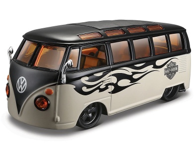 Maisto 1:24 Harley Davidson VW Samba Bus T1