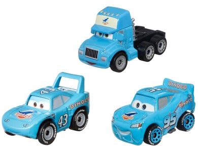 3er-Pack Team Dinoco MiniRacers
