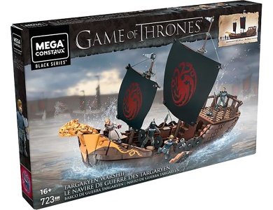 Mega Construx Probuilder Game of Thrones Targaryen Kriegsschiff (723Teile)