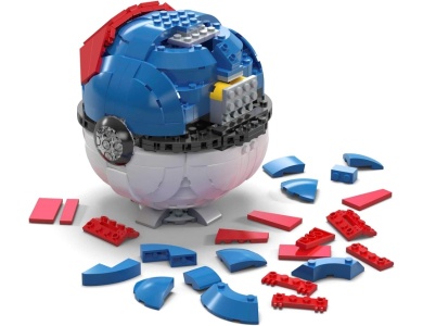 Mega Pokmon Jumbo Superball 299 Teile,  12.7 cm, Licht, Stnder, ab 10 Jahren