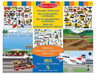 Wiederverwendbares Stickerbuch  - Fahrzeuge