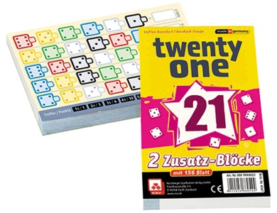 Twenty One - 2 Zusatz-Blcke mit je 78 Blatt