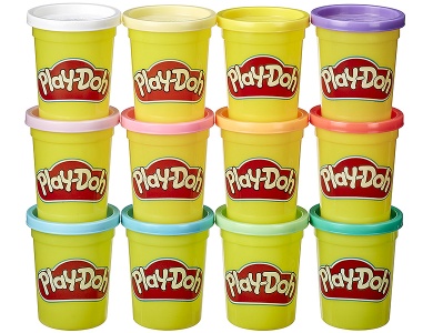 12er-Pack Spielknete Frühlingsfarben 12x112g