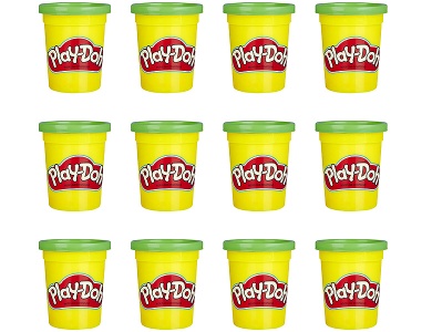 12er-Pack Spielknete Grün 12x112g
