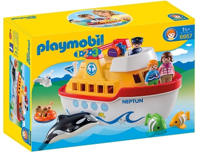 PLAYMOBIL 1.2.3 Mein Schiff zum Mitnehmen (6957)