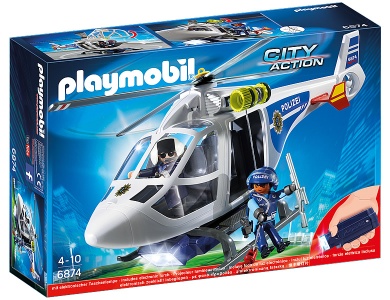 Polizei-Helikopter mit LED-Suchscheinwerfer 6874