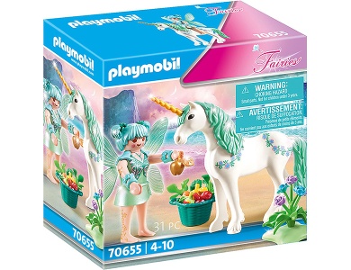 PLAYMOBIL Fairies Einhorn mit Ftter-Fee (70655)