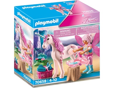 PLAYMOBIL Fairies Einhorn mit Pflege-Fee (70658)