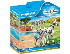2 Zebras mit Baby 70356