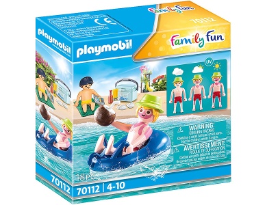 Badegast mit Schwimmreifen 70112