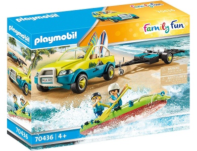Strandauto mit Kanuanhänger 70436